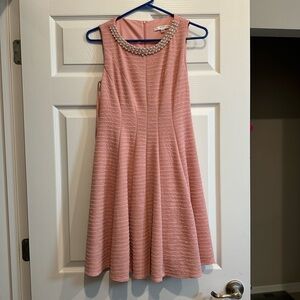 Elegant Pink Sleeveless Dress